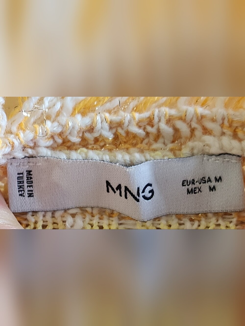 MNG MANGO | Textured Yellow Tweed Fringe Jacket - Picture 7 of 10